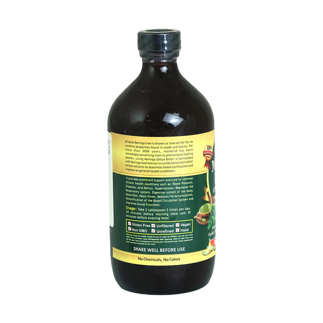 Herboganic 5 in 1 Moringa Bitters - 16 oz.