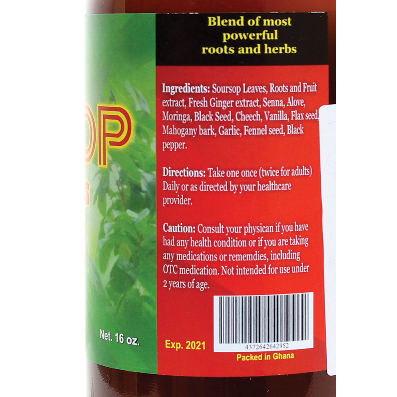 Soursop Living Bitters by AIH - 16 oz