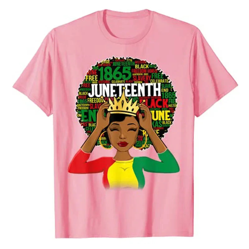Juneteenth 1865 Women's Shirt: Celebrate African American Pride with Stylish Family Matching Tee - B&R African Styles