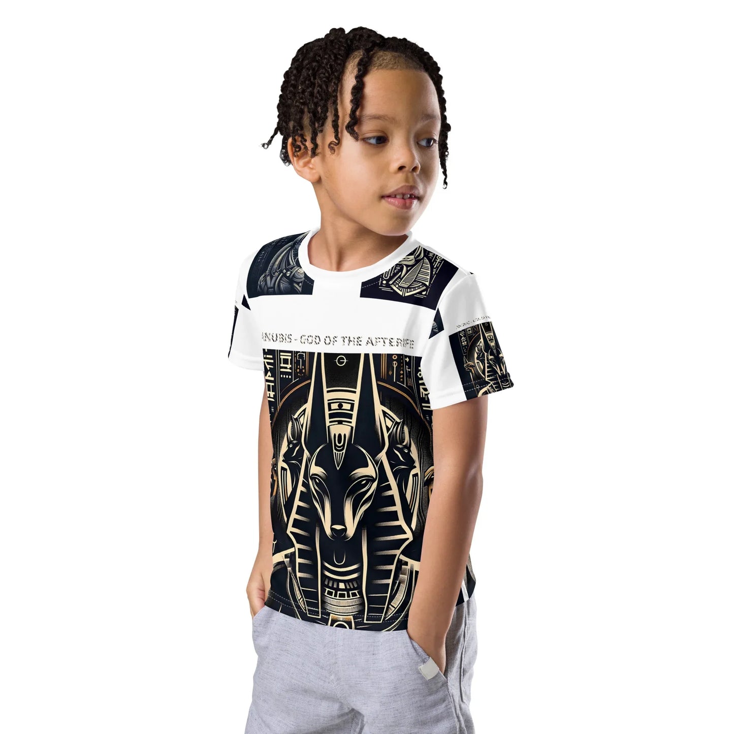 ANUBIS - GOD OF THE AFTERLIFE Kids crew neck t-shirt - B&R African Styles