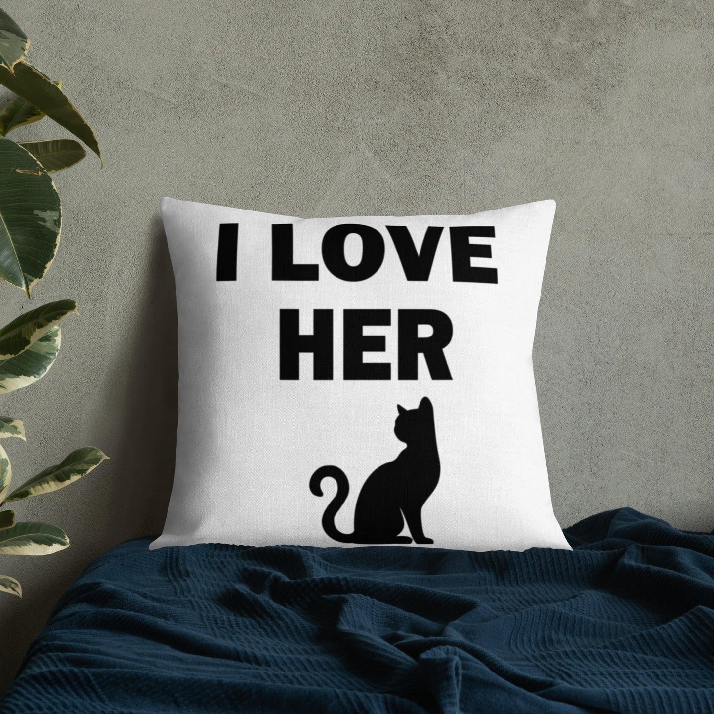 I Love Her Kitty 😉Premium Pillow - B&R African Styles