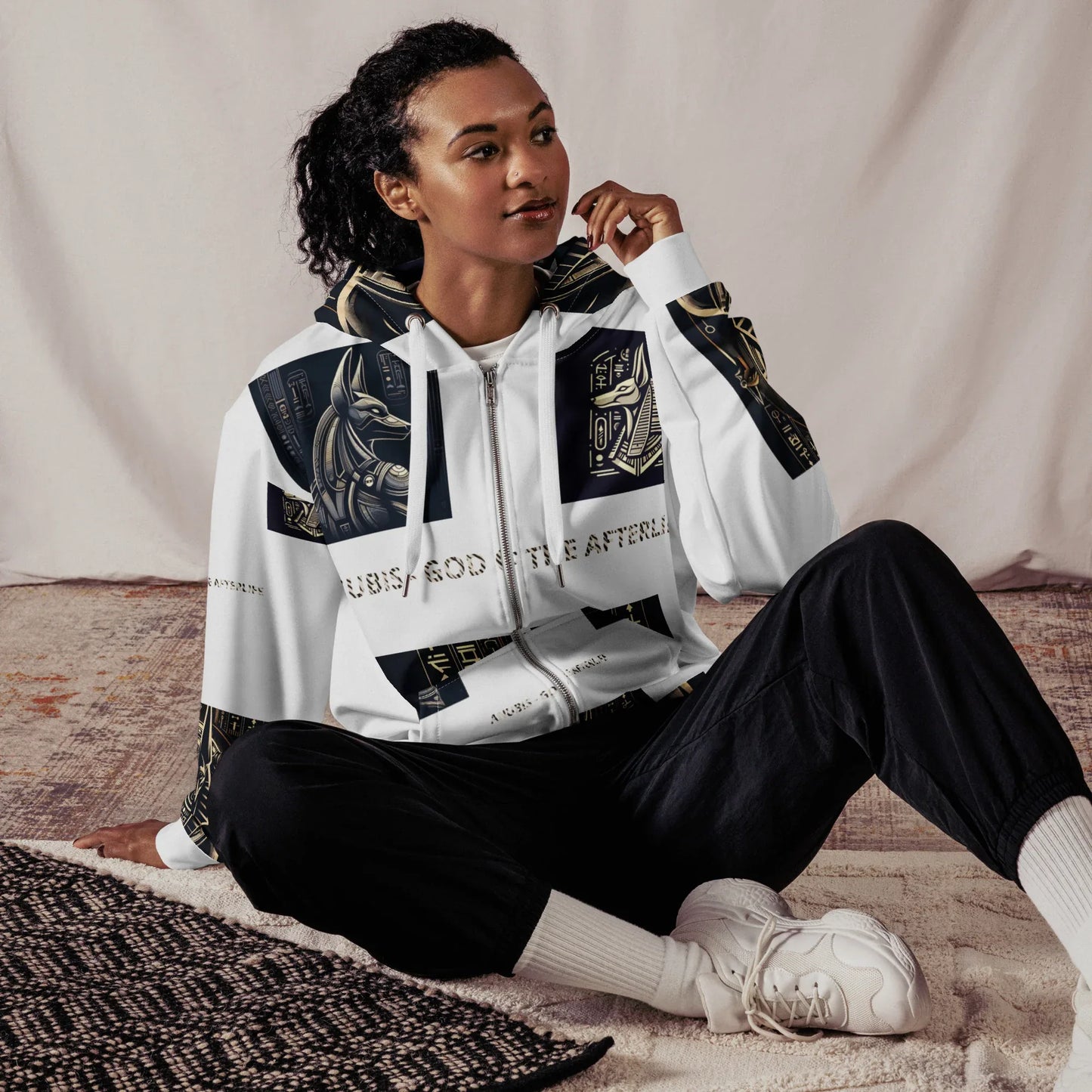 ANUBIS - GOD OF THE AFTERLIFE Unisex zip hoodie - B&R African Styles