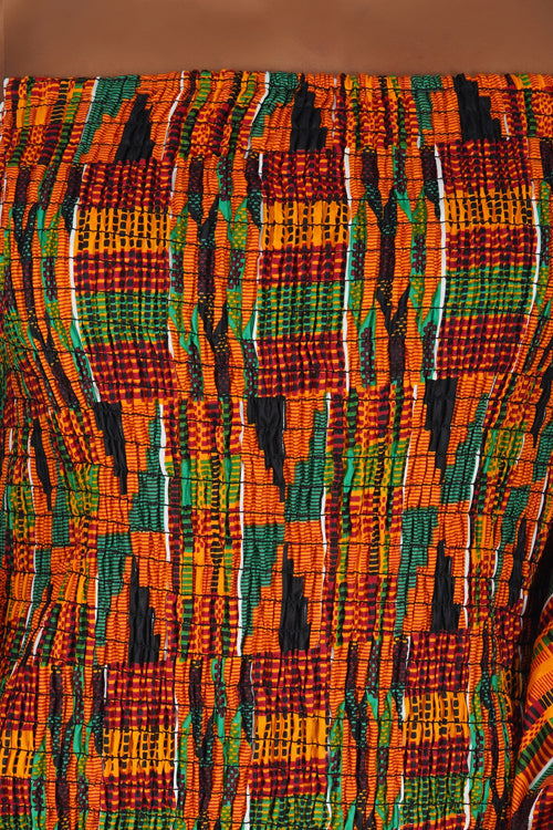 Elegant Kente Mermaid Dress