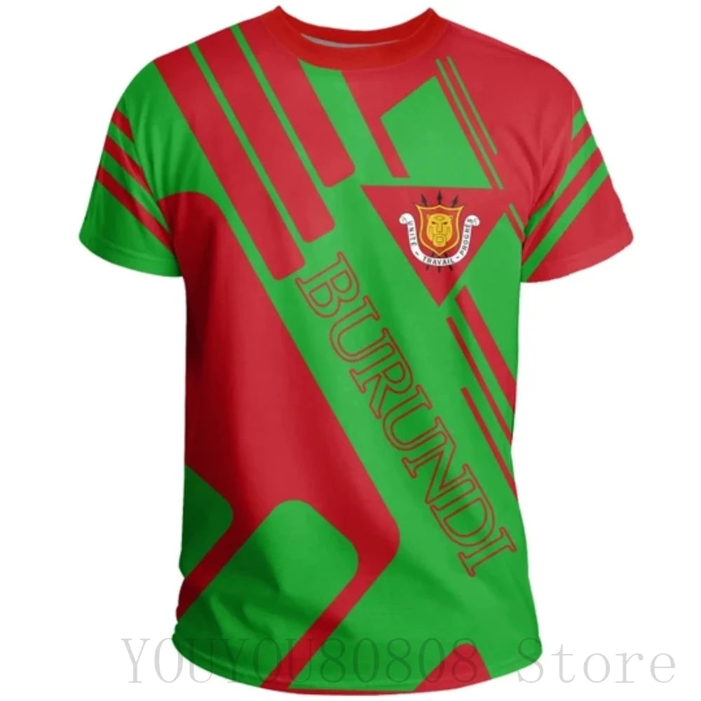 Stylish Burundian Flag Tee