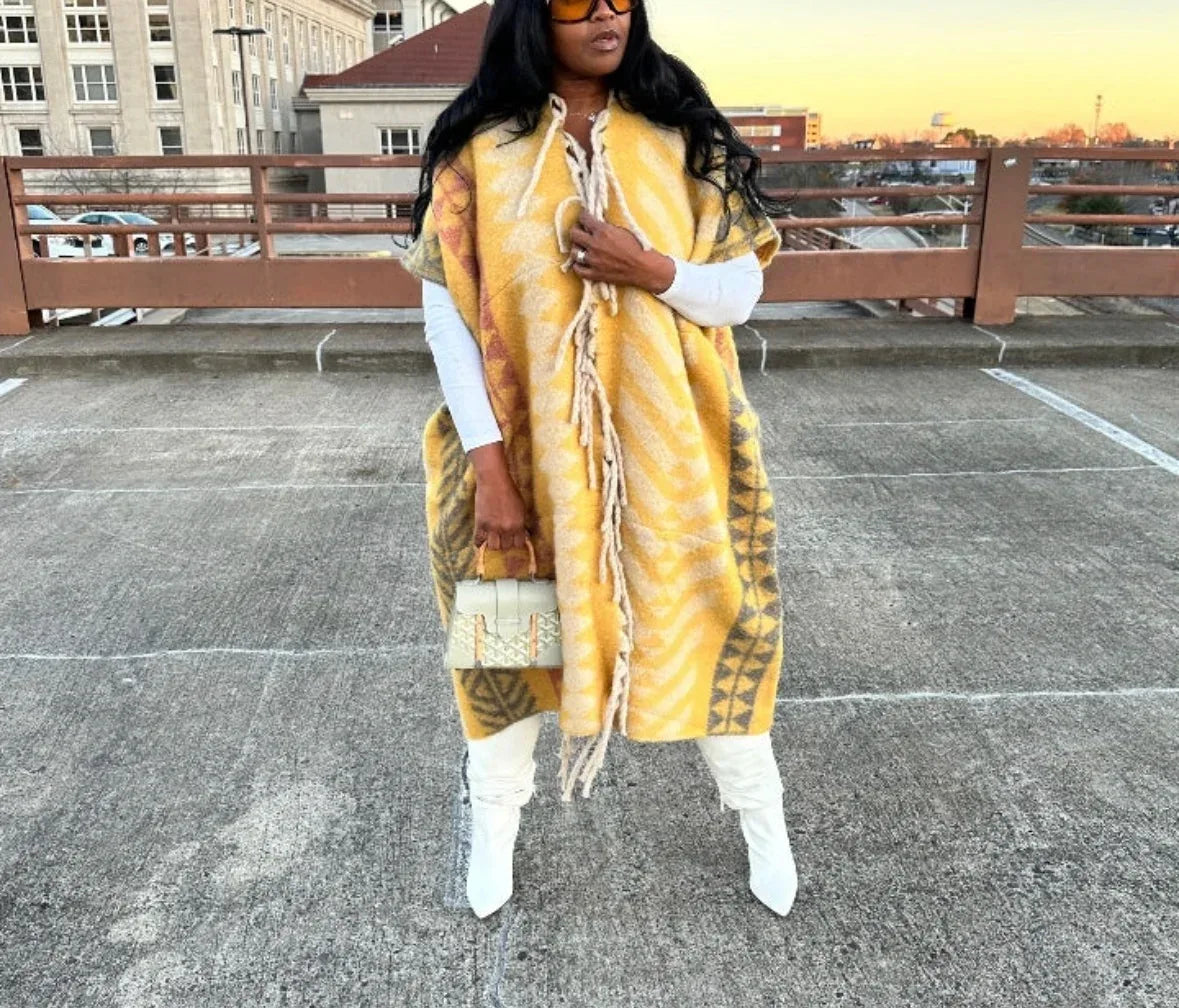 Cozy African Tassel Cardigan