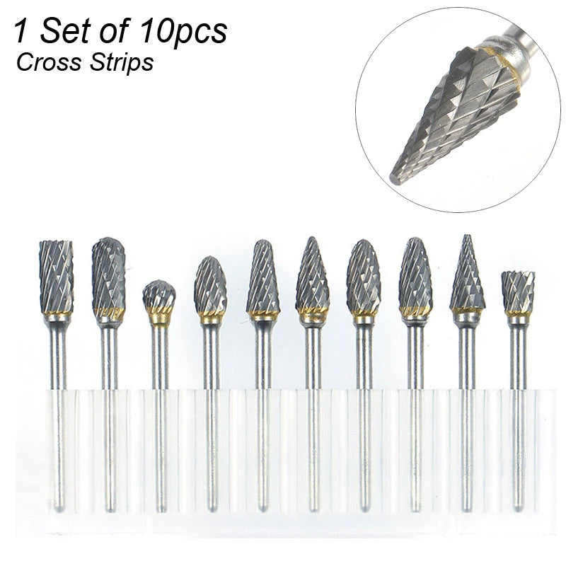 Premium Tungsten Rotary Burr Set