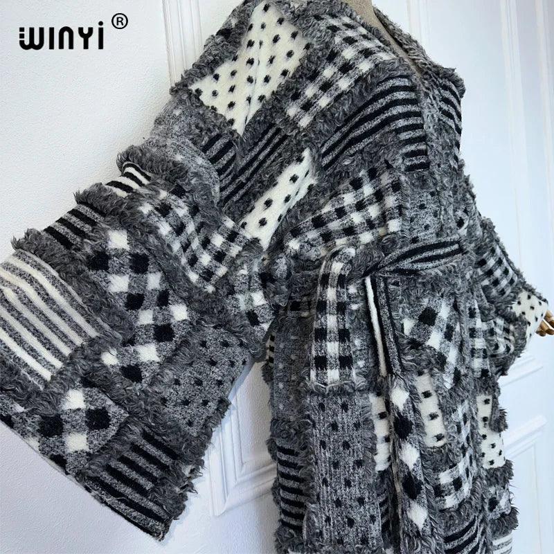 Elegant Winter Kimono Coat