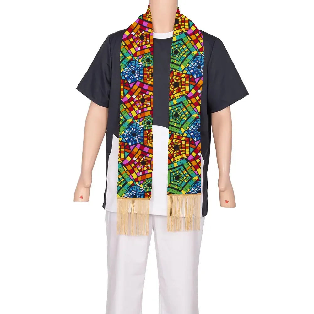Vibrant Kente Glory Scarf
