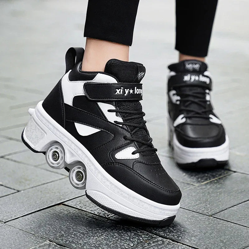 Fashion Glide Roller Skate Sneakers - B&R African Styles