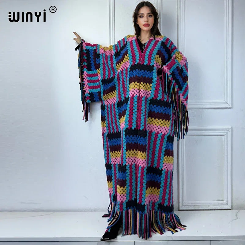 Cozy Boho Winter Dress