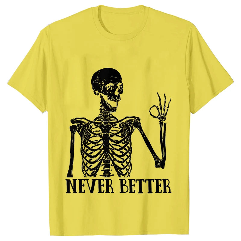Dead Inside Sarcastic Skeleton Tee