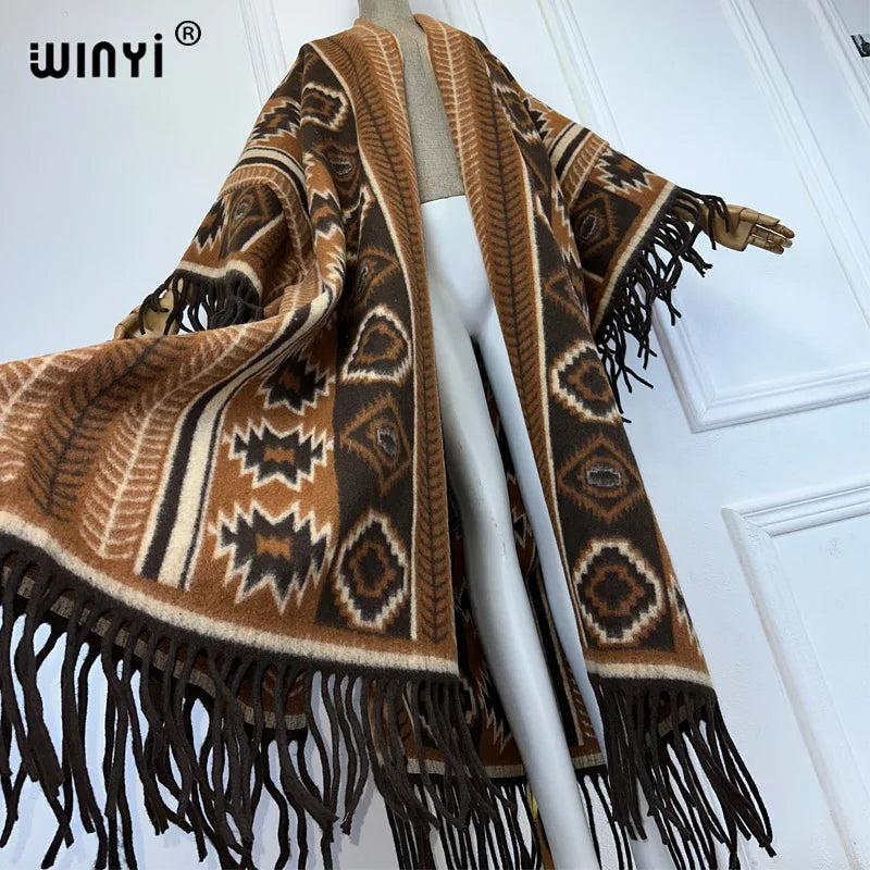 Cozy Fringe Winter Cardigan