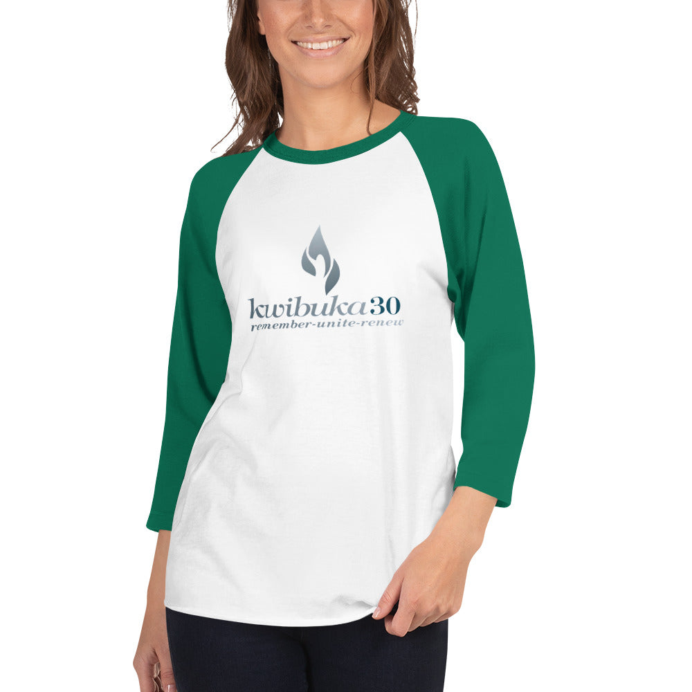 Kwibuka 30 - 3/4 sleeve raglan shirt