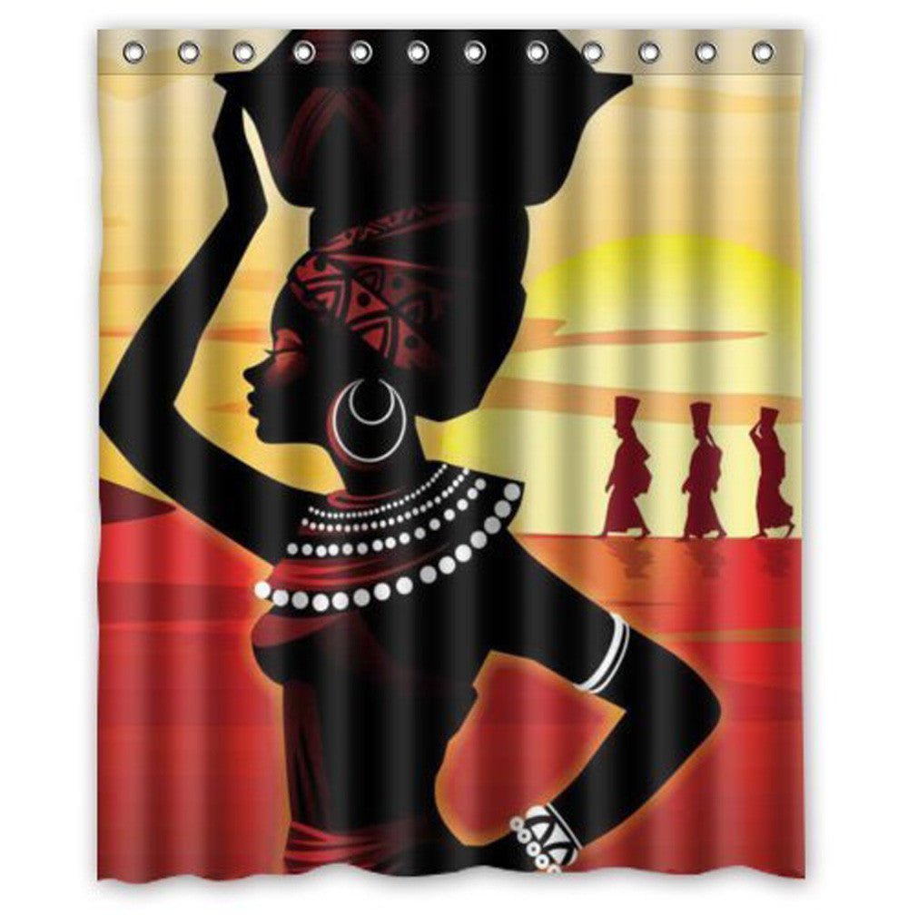Fabric Shower Curtain | Waterproof Shower Curtain | B&R African Styles