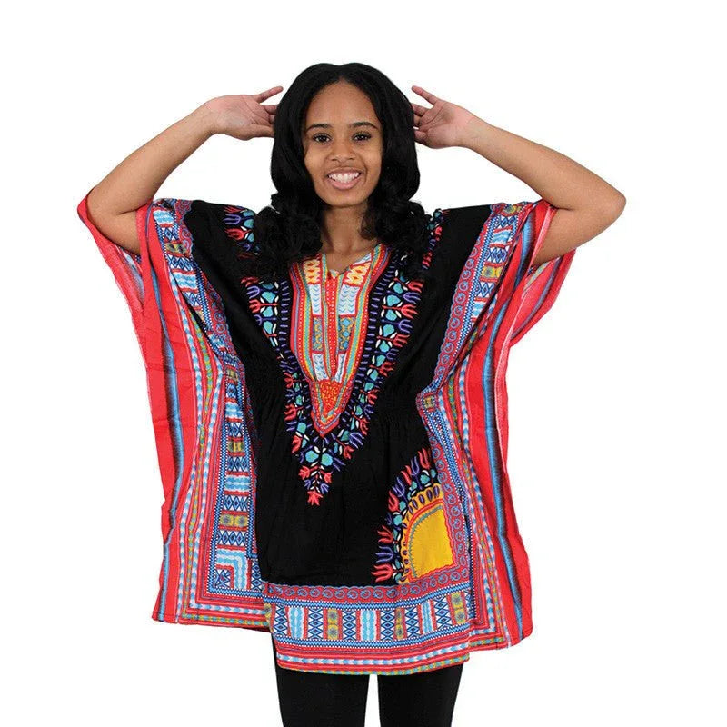 Black/Red Dashiki - B&R African Styles