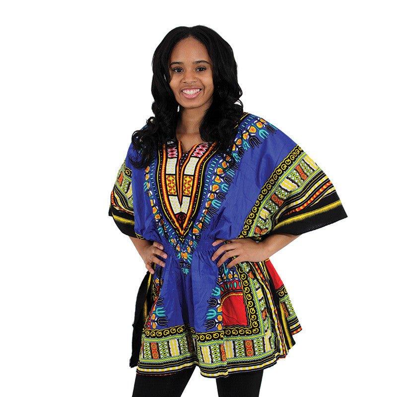 Blue Elastic Dashiki - B&R African Styles