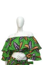 Crop Top and Slit Skirt Set - B&R African Styles