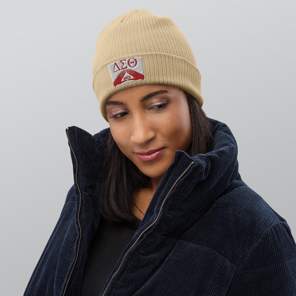 Delta Sigma Theta Organic ribbed beanie