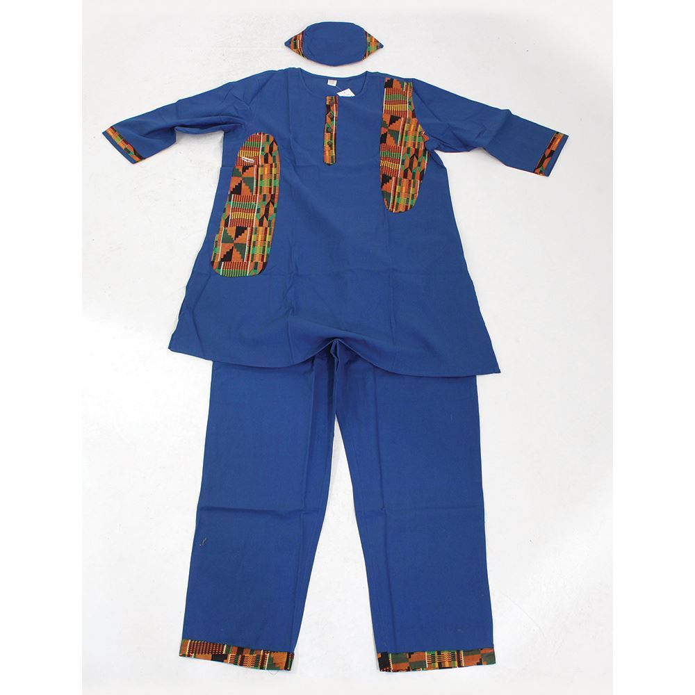 Exotic Kente Accent Pant Set - B&R African Styles