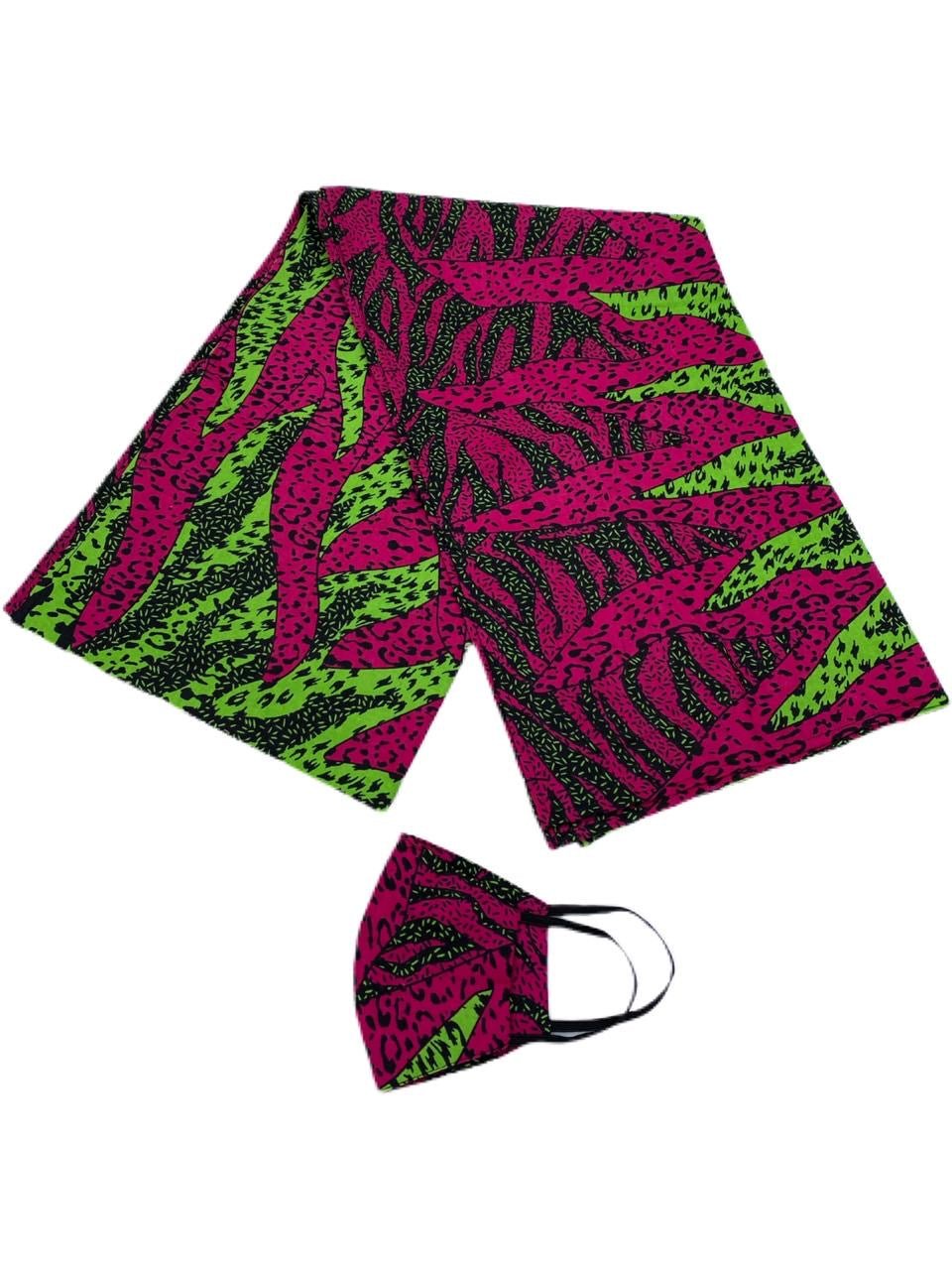 Head Wrap & Face Mask - B&R African Styles