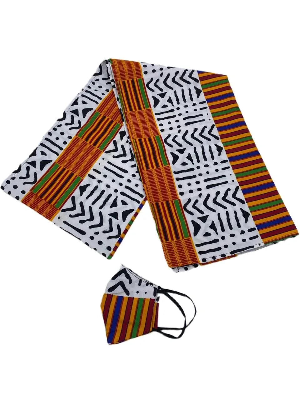 Head Wrap & Face Mask - B&R African Styles