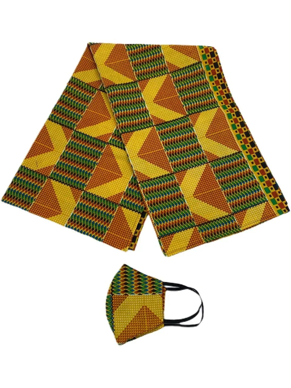 Head Wrap & Face Mask - B&R African Styles