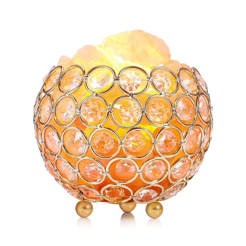 Natural Air Purifier Crystal Himalayan Salt Lamp Switch warm Night Light - B&R African Styles