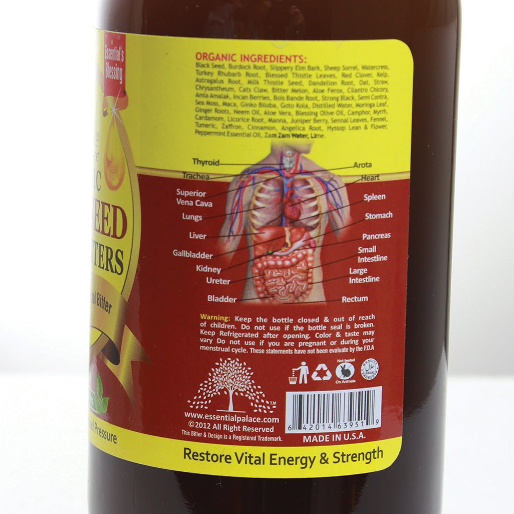 Organic Black Seed Bitters - 16 oz. - B&R African Styles