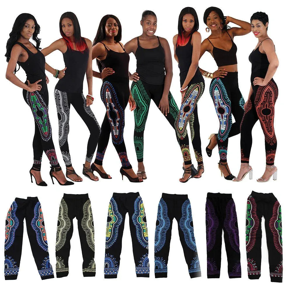 Set of 12 Traditional Dashiki Leggings - B&R African Styles