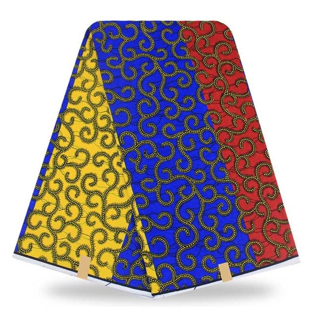 Super Wax Hollandais Ankara Fabric Print 6 Yards - B&R African Styles