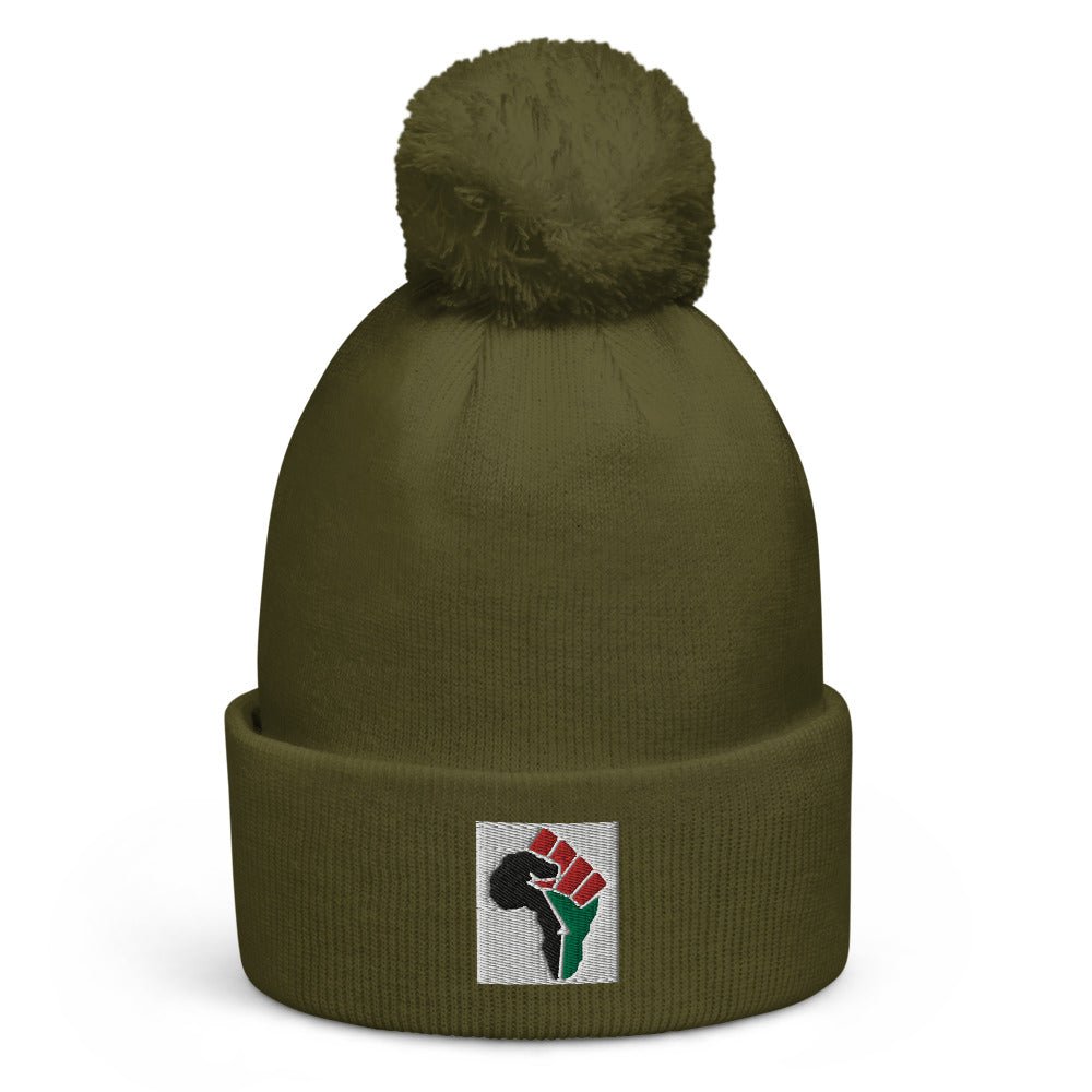 The Great Fist of Africa Pom pom beanie - B&R African Styles