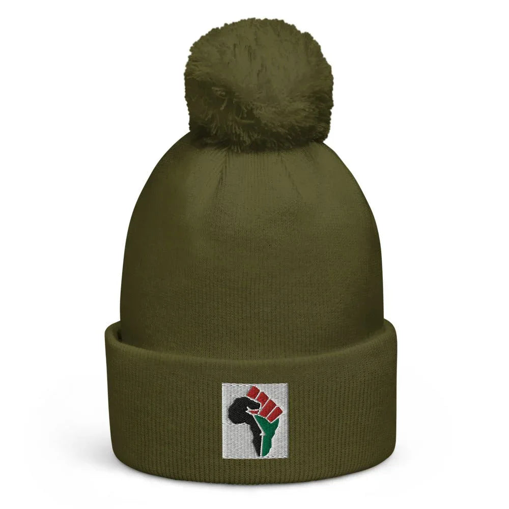 The Great Fist of Africa Pom pom beanie - B&R African Styles