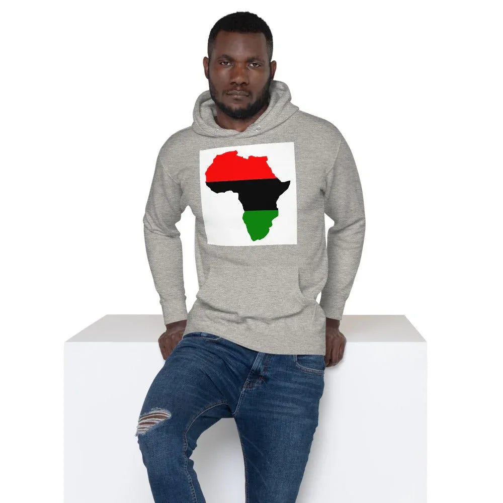 Unisex Hoodie: Africa Map - B&R African Styles