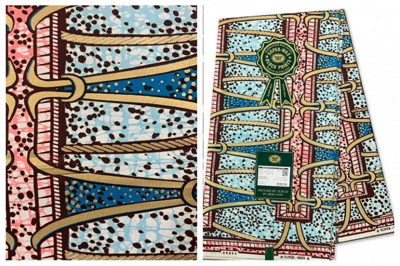 Vlisco Hollandais Embellished Gold Super - B&R African Styles