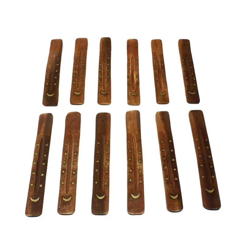 Wooden Incense Burners Set of 12 - B&R African Styles