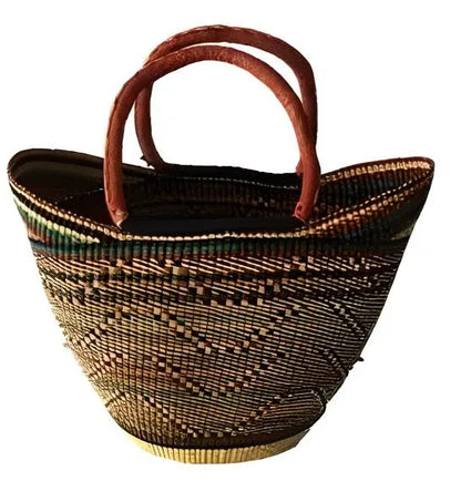 Yikene U-Shopper Ghana Baskets - Assorted Colors (Set of 1) - B&R African Styles