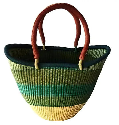 Yikene U-Shopper Ghana Baskets - Assorted Colors (Set of 1) - B&R African Styles