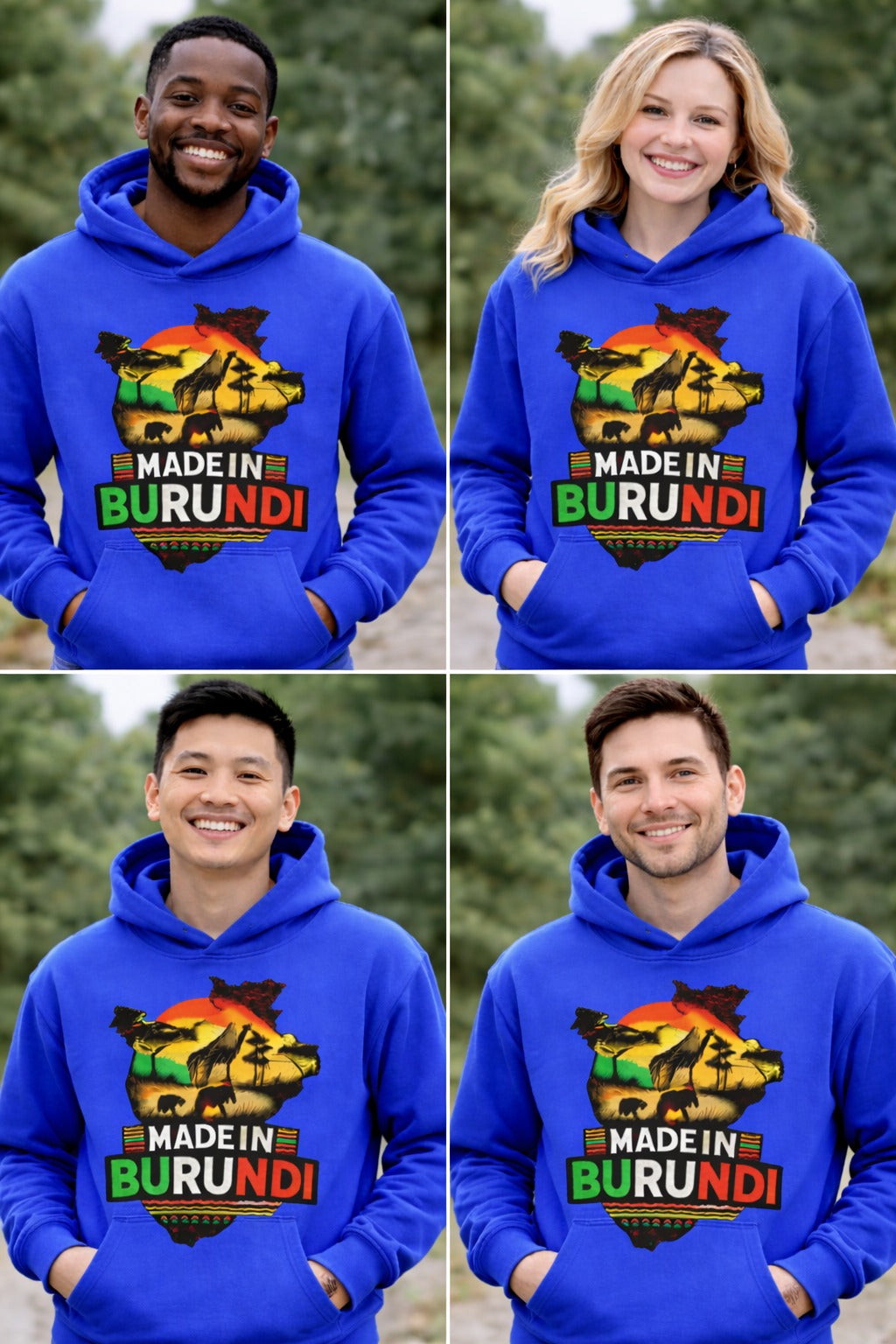 Made in Burundi Hoodie - African Heritage Pride