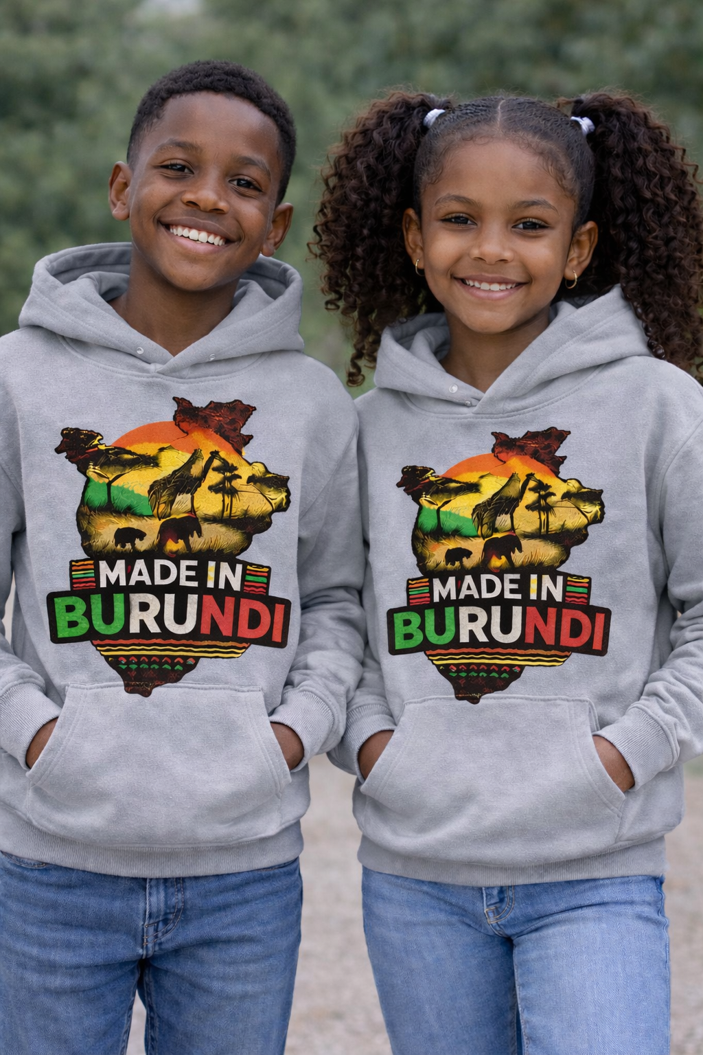 Made in Burundi Hoodie - African Heritage Pride
