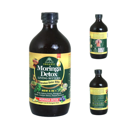 Herboganic 5 in 1 Moringa Bitters - 16 oz. - B&R African Styles