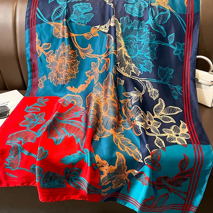 Spring Scarf Women's Luxury Design Scarf Silk Smooth Scarf Soft 85x180cm - B&R African Styles
