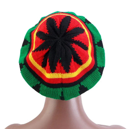Rasta Knitted Beanie - B&R African Styles