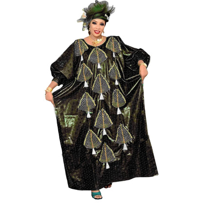 Embroidery African Kaftan Dress - B&R African Styles