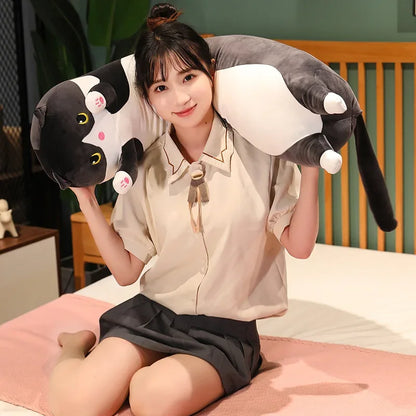 Cute Soft Long Cat Pillow Plush Toys Stuffed - B&R African Styles