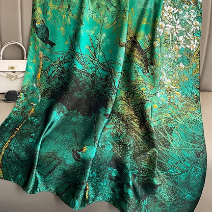Spring Scarf Women's Luxury Design Scarf Silk Smooth Scarf Soft 85x180cm - B&R African Styles