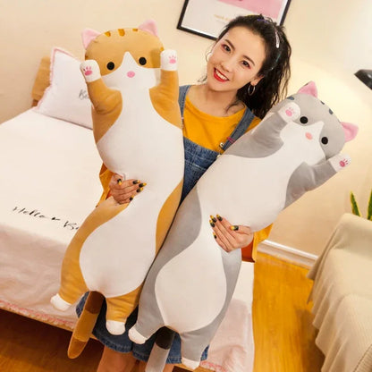 Cute Soft Long Cat Pillow Plush Toys Stuffed - B&R African Styles