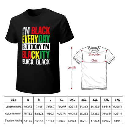 Im Blackity Black African American Men Women Juneteenth T-Shirt Blouse hippie clothes Short sleeve tee funnys Men's t-shirts - B&R African Styles