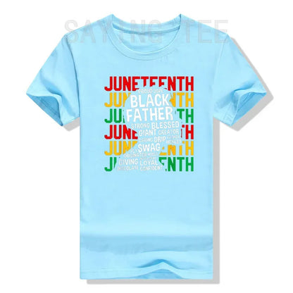 Juneteenth Pride: Stylish Tribute Tee for Proud Black Dads - Elevate Father's Day & Black History with Fashion - B&R African Styles