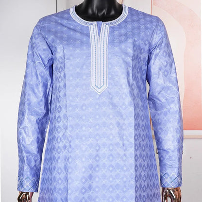3-Piece African Agbada for Men - Bazin Dashiki Traditional Formal Attire - B&R African Styles