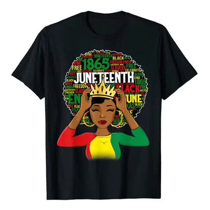 Juneteenth 1865 Women's Shirt: Celebrate African American Pride with Stylish Family Matching Tee - B&R African Styles